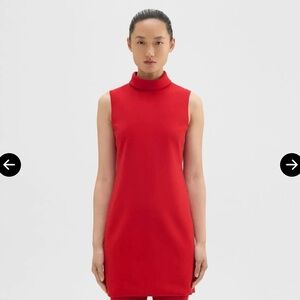 Theory Mod Style Red Sleeveless Dress